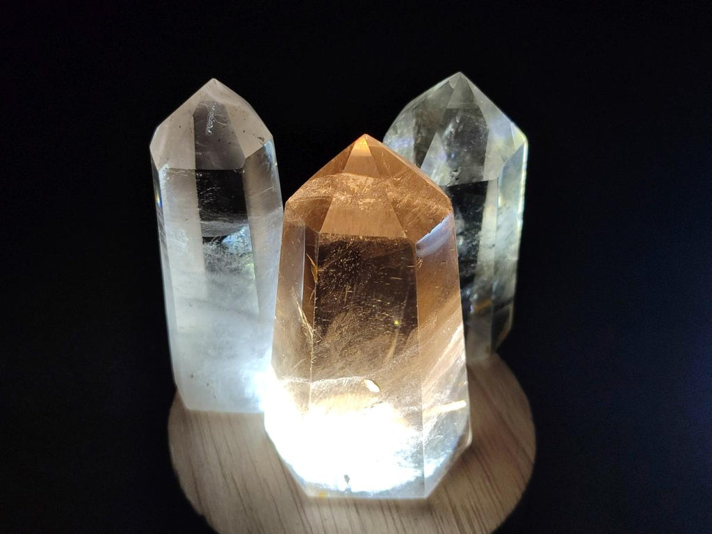 Polished Smokey Quartz Crystals x 12 From Madagascar - Toprock Gemstones and Minerals 