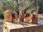 Polished Smokey Quartz Crystals x 12 From Madagascar - Toprock Gemstones and Minerals 