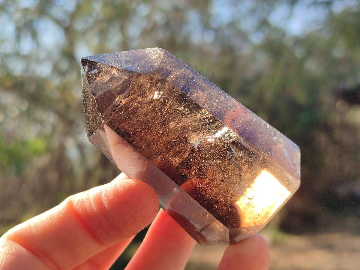 Polished Smokey Quartz Crystals x 12 From Madagascar - Toprock Gemstones and Minerals 