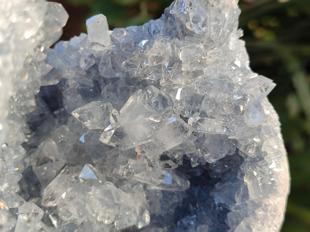 Natural Large Blue Celestite Geode Specimen x 1 From Sakoany, Madagascar - Toprock Gemstones and Minerals 