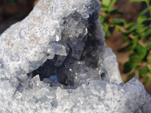 Natural Large Blue Celestite Geode Specimen x 1 From Sakoany, Madagascar - Toprock Gemstones and Minerals 