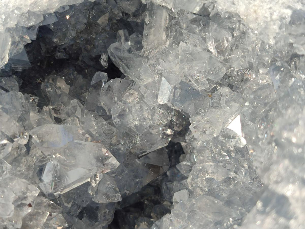 Natural Large Blue Celestite Geode Specimen x 1 From Sakoany, Madagascar - Toprock Gemstones and Minerals 