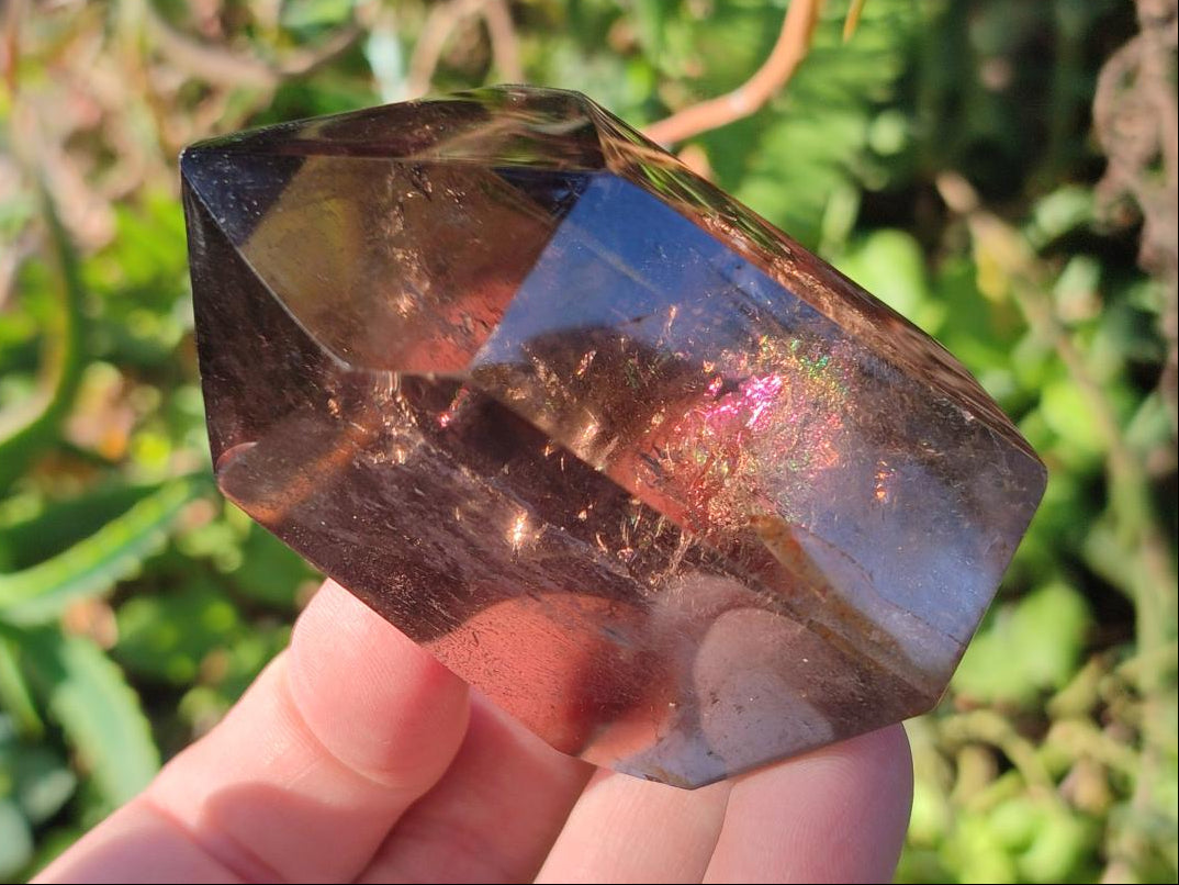 Polished Smokey Quartz Crystals x 6 From Madagascar - Toprock Gemstones and Minerals 