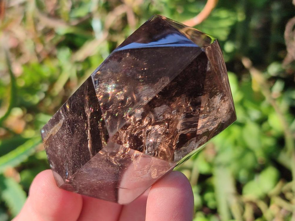 Polished Smokey Quartz Crystals x 6 From Madagascar - Toprock Gemstones and Minerals 
