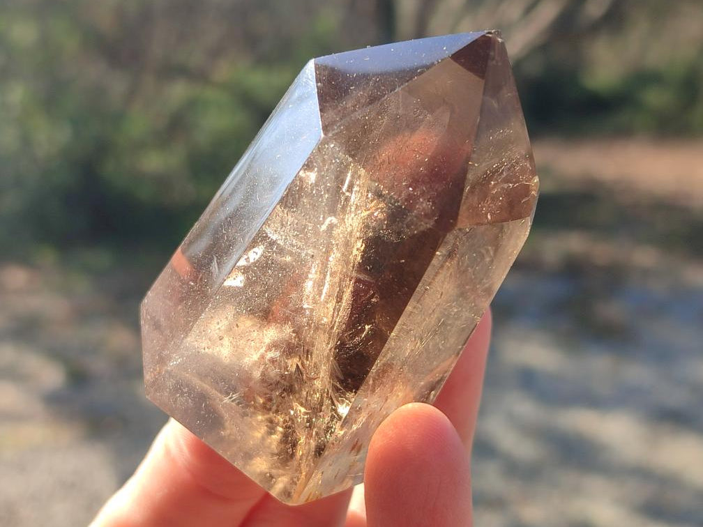 Polished Smokey Quartz Crystals x 6 From Madagascar - Toprock Gemstones and Minerals 