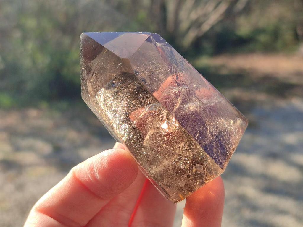 Polished Smokey Quartz Crystals x 6 From Madagascar - Toprock Gemstones and Minerals 