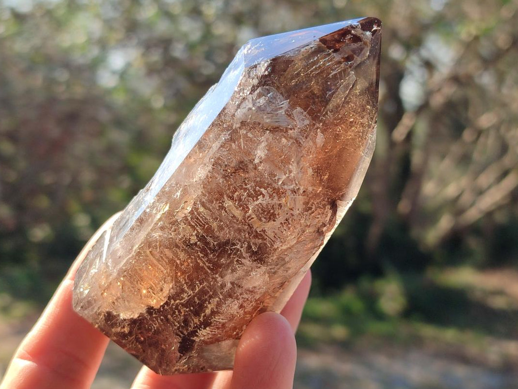 Polished Smokey Quartz Crystals x 6 From Madagascar - Toprock Gemstones and Minerals 