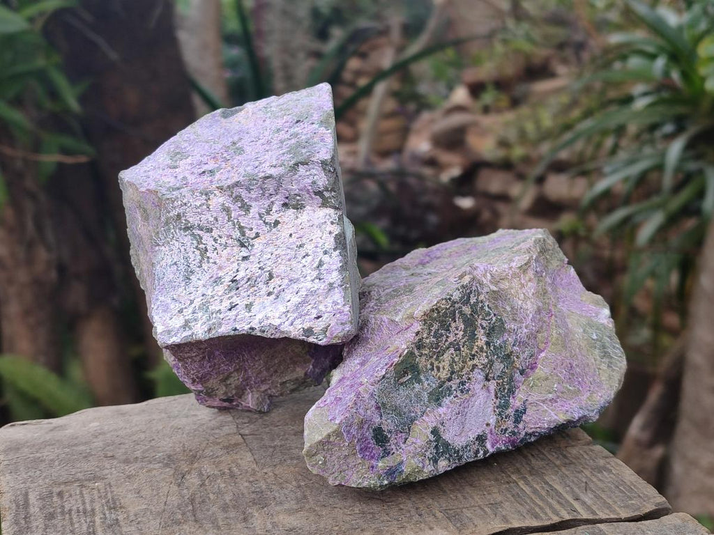 Natural Cobbed Stichtite Specimens x 10 From Barberton, South Africa - Toprock Gemstones and Minerals 
