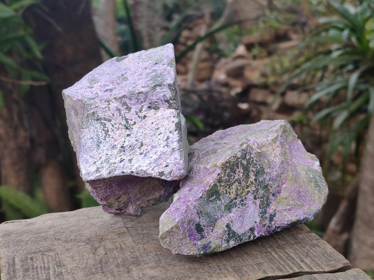 Natural Cobbed Stichtite Specimens x 10 From Barberton, South Africa - Toprock Gemstones and Minerals 