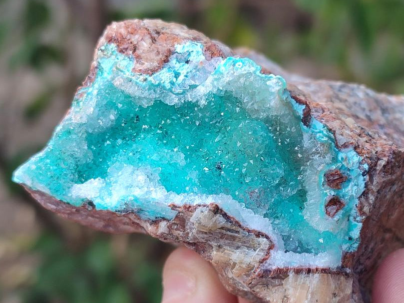 Natural Drusy Coated Chrysocolla Specimens x 3 From Lupoto Mine, Congo - Toprock Gemstones and Minerals 