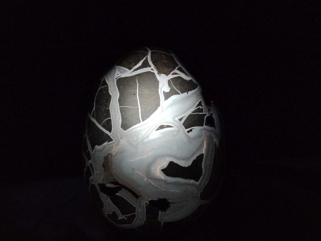Polished XL Septerye Sauvage "Dragons Egg" Geode x 1 From Mahajanga, Madagascar - Toprock Gemstones and Minerals 