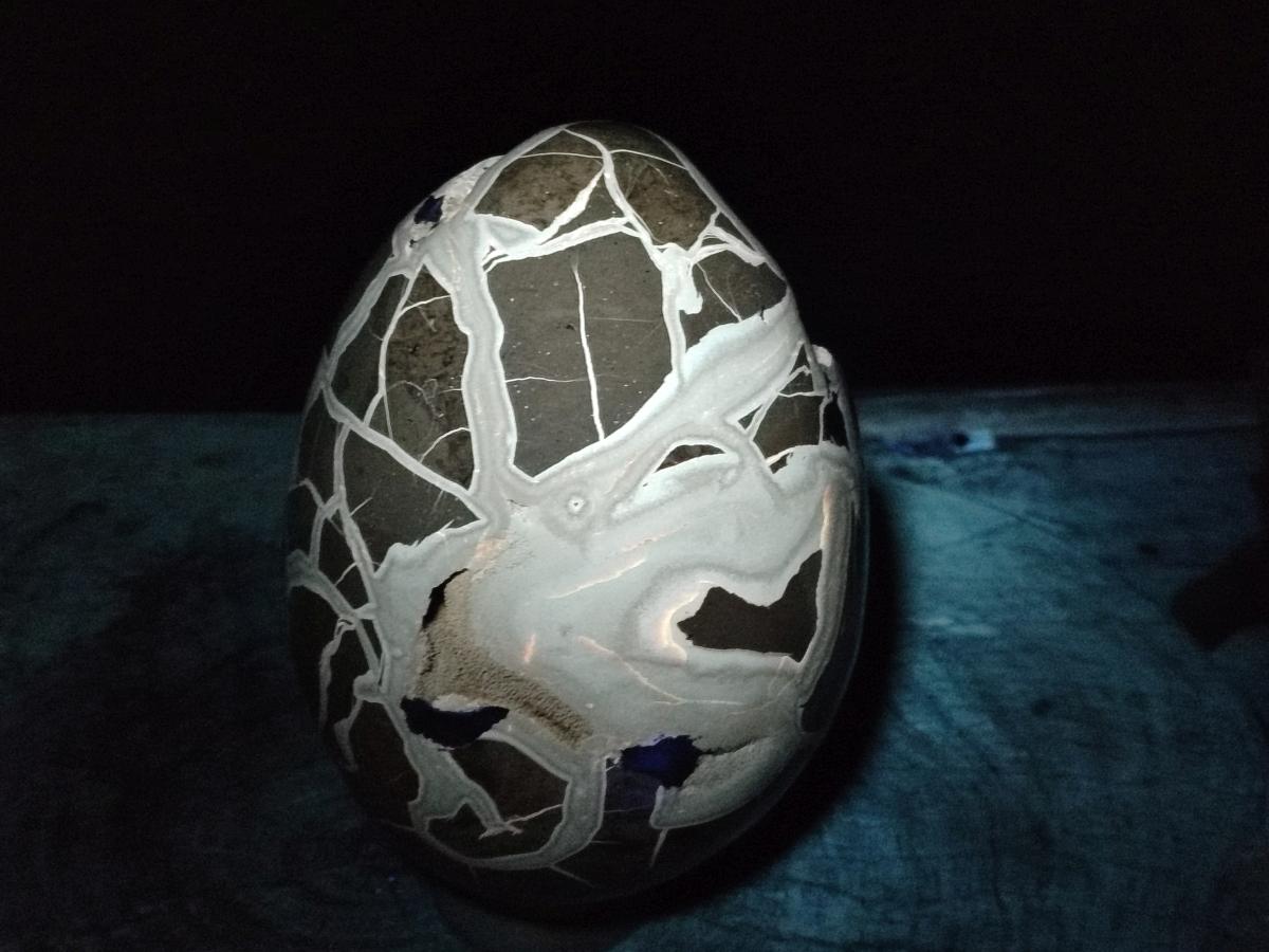 Polished XL Septerye Sauvage "Dragons Egg" Geode x 1 From Mahajanga, Madagascar - Toprock Gemstones and Minerals 
