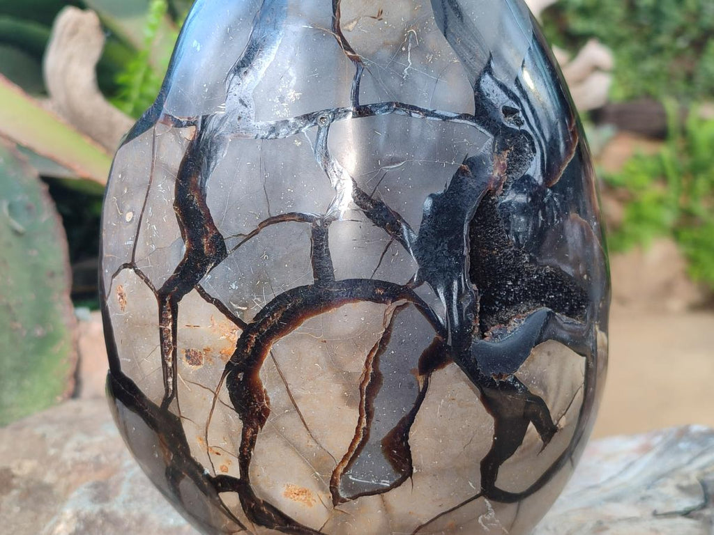 Polished XL Septerye Sauvage "Dragons Egg" Geode x 1 From Mahajanga, Madagascar - Toprock Gemstones and Minerals 