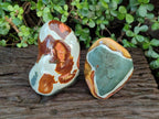 Polished Polychrome Jasper Standing Display Pieces x 2 From NW Coast, Madagascar - Toprock Gemstones and Minerals 