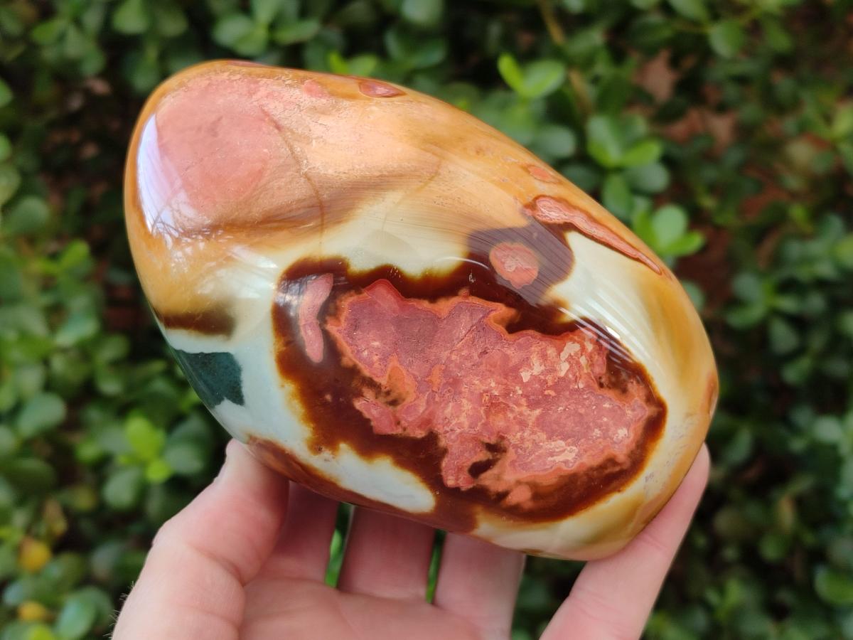 Polished Polychrome Jasper Standing Display Pieces x 2 From NW Coast, Madagascar - Toprock Gemstones and Minerals 