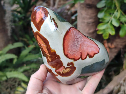 Polished Polychrome Jasper Standing Display Pieces x 2 From NW Coast, Madagascar - Toprock Gemstones and Minerals 