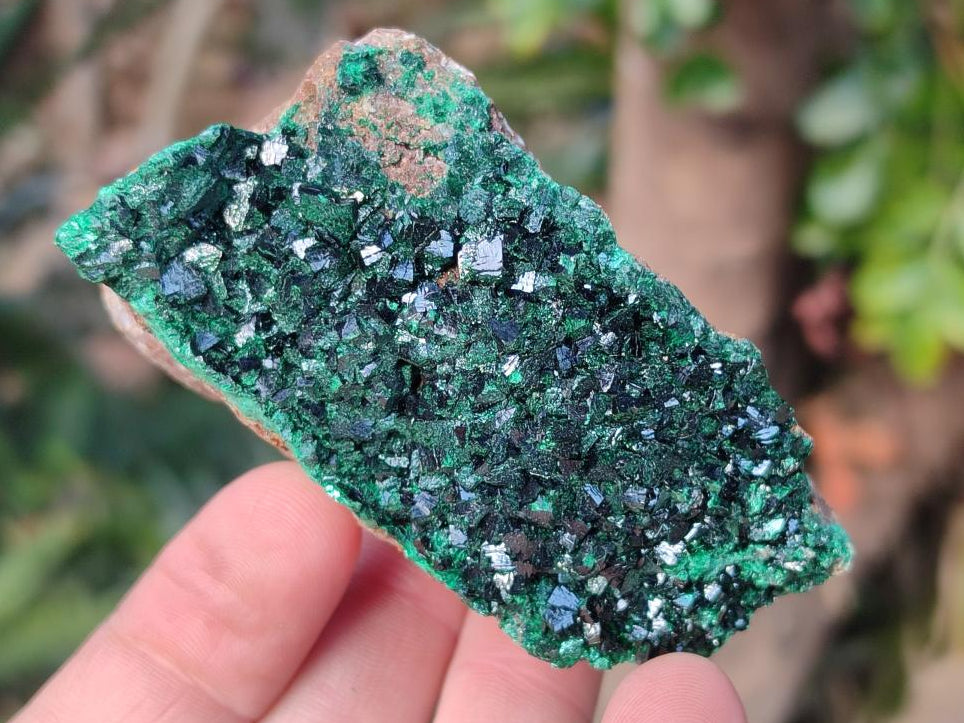 Natural Crystalline Malachite Specimens x 6 From Tenke Fungurume, Congo - Toprock Gemstones and Minerals 