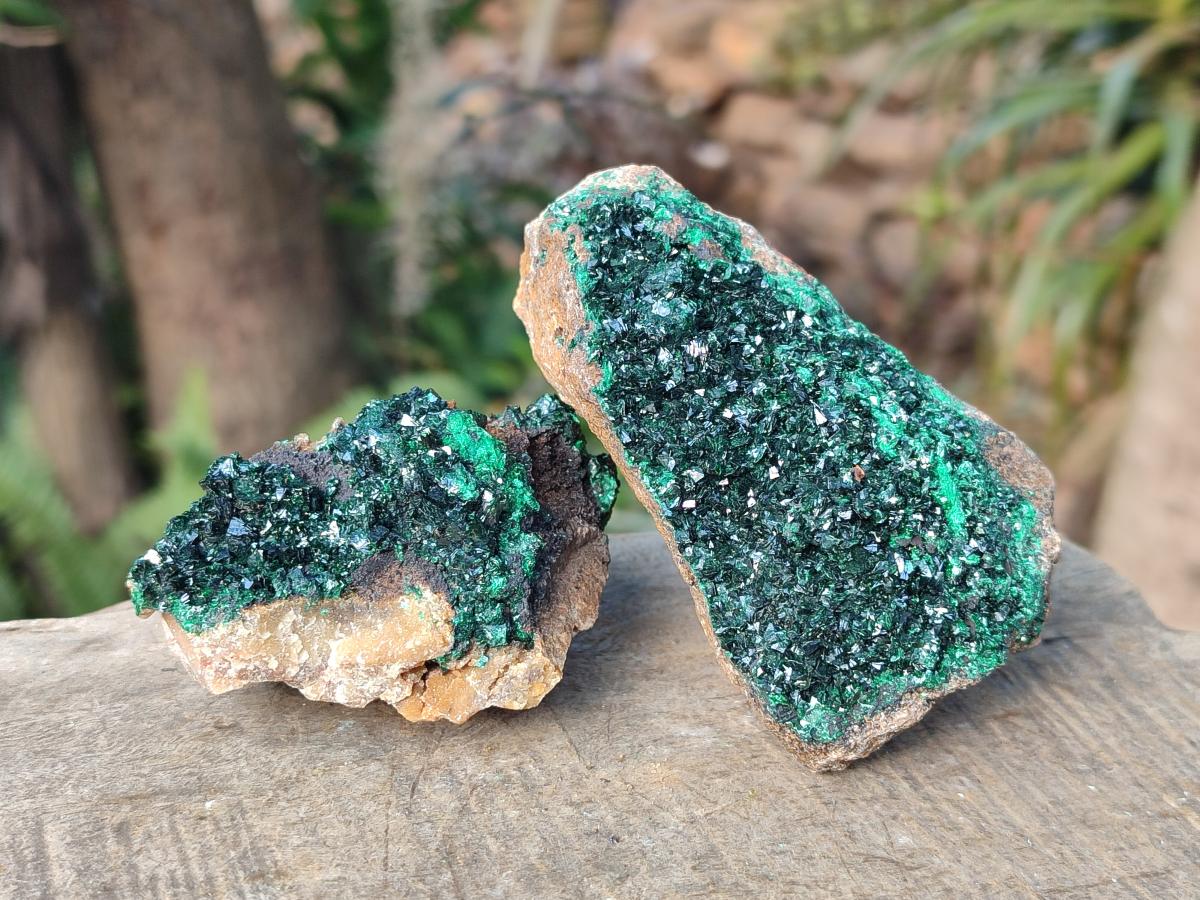 Natural Crystalline Malachite Specimens x 6 From Tenke Fungurume, Congo - Toprock Gemstones and Minerals 