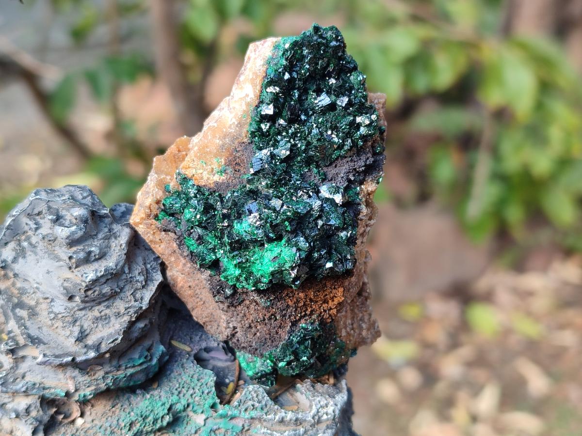 Natural Crystalline Malachite Specimens x 6 From Tenke Fungurume, Congo - Toprock Gemstones and Minerals 