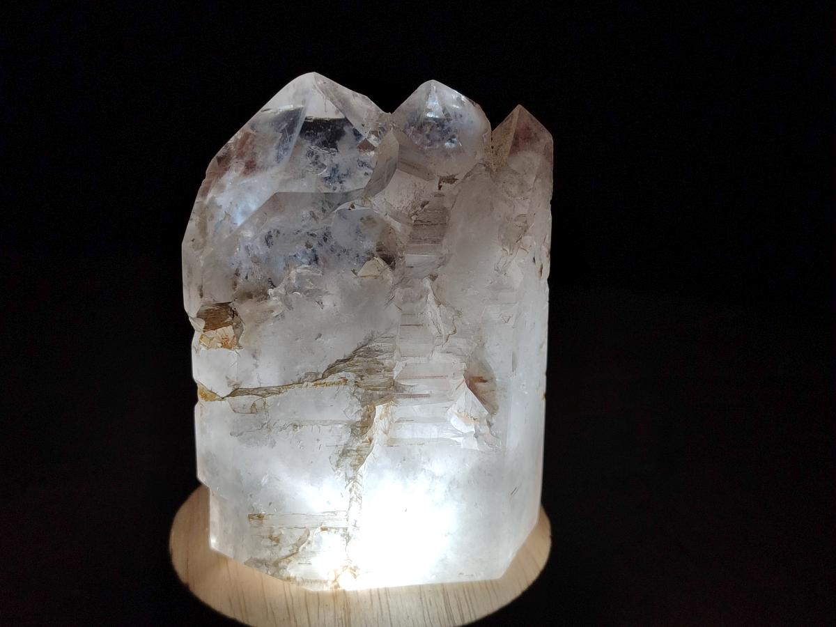 Polished Elestial Girasol Quartz Crystals x 6 From Madagascar - Toprock Gemstones and Minerals 