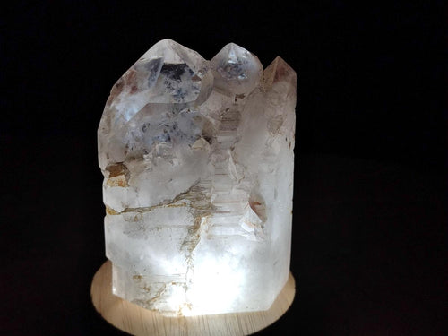 Polished Elestial Girasol Quartz Crystals x 6 From Madagascar - Toprock Gemstones and Minerals 