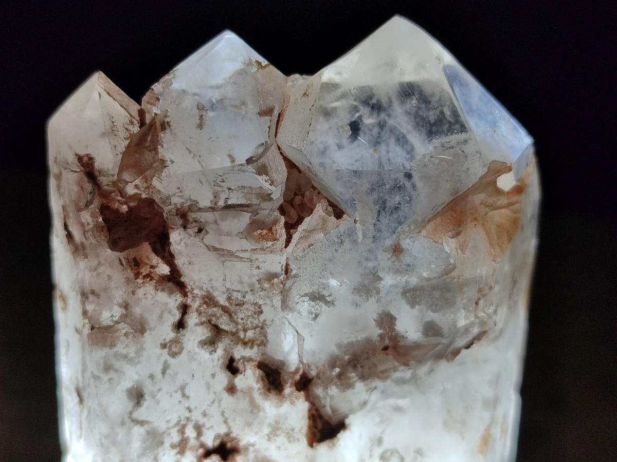 Polished Elestial Girasol Quartz Crystals x 6 From Madagascar - Toprock Gemstones and Minerals 