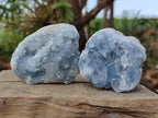 Natural Blue Celestite Specimens x 6 From Sakoany, Madagascar - Toprock Gemstones and Minerals 