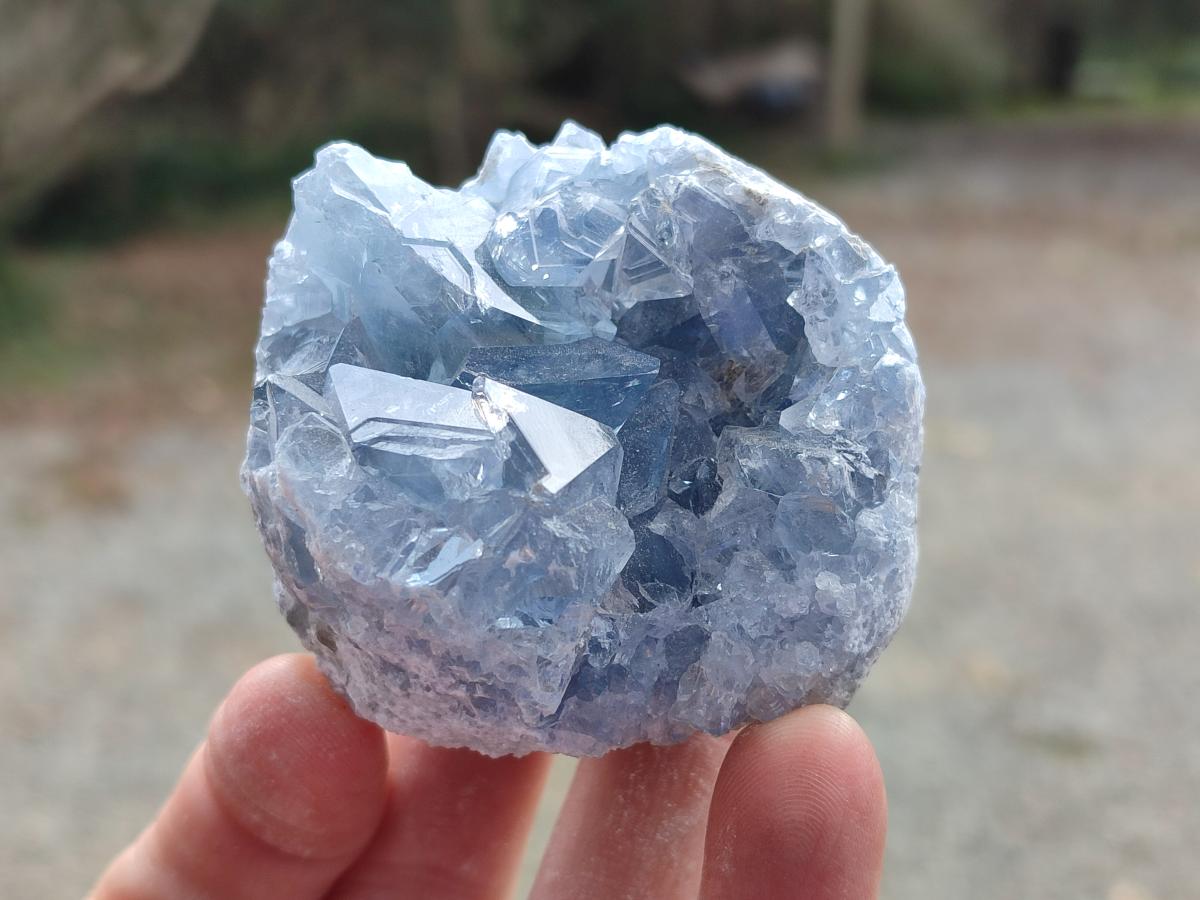 Natural Blue Celestite Specimens x 6 From Sakoany, Madagascar - Toprock Gemstones and Minerals 