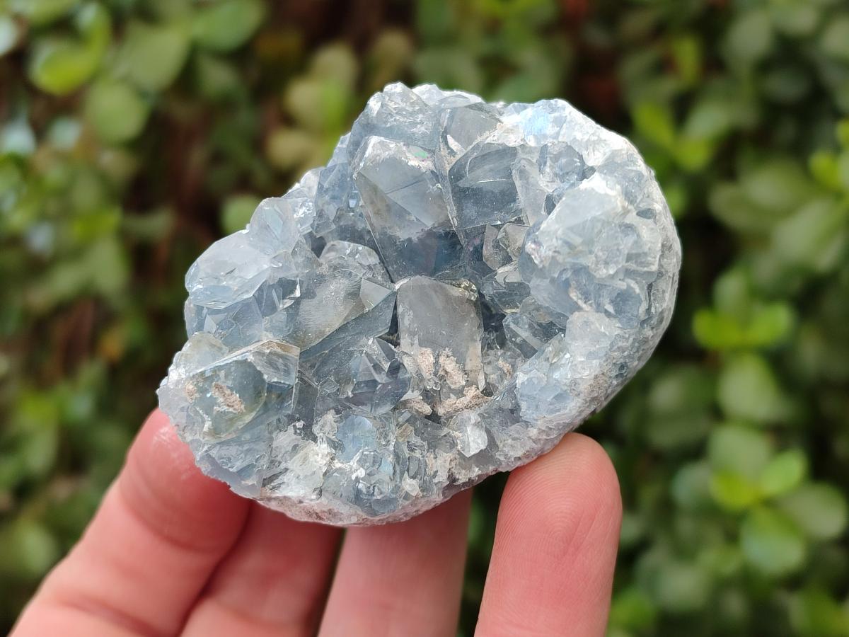 Natural Blue Celestite Specimens x 6 From Sakoany, Madagascar - Toprock Gemstones and Minerals 