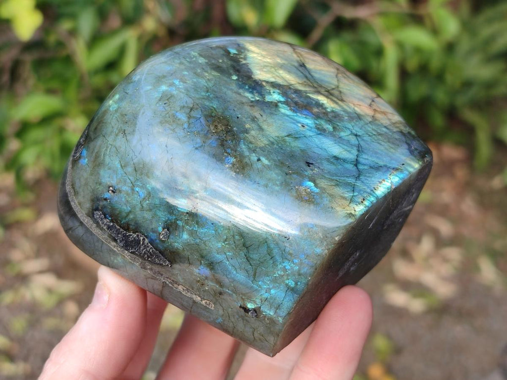 Polished Labradorite Standing Display Piece x 2 From Madagascar - Toprock Gemstones and Minerals 