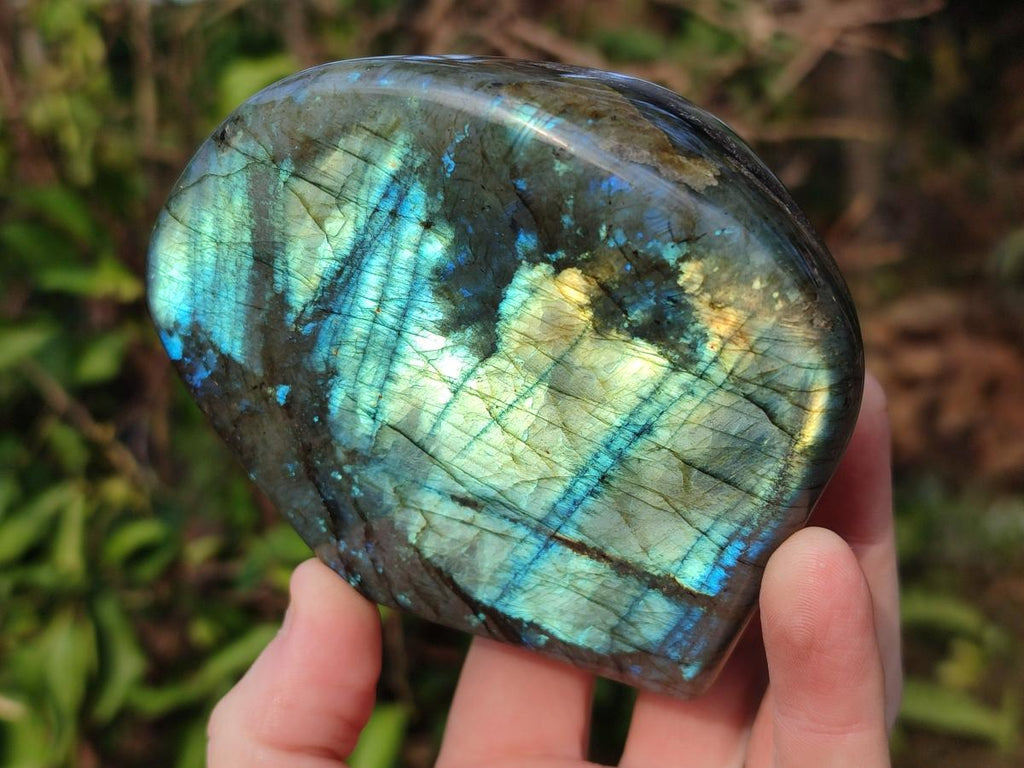 Polished Labradorite Standing Display Piece x 2 From Madagascar - Toprock Gemstones and Minerals 
