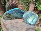 Polished Labradorite Standing Display Piece x 2 From Madagascar - Toprock Gemstones and Minerals 