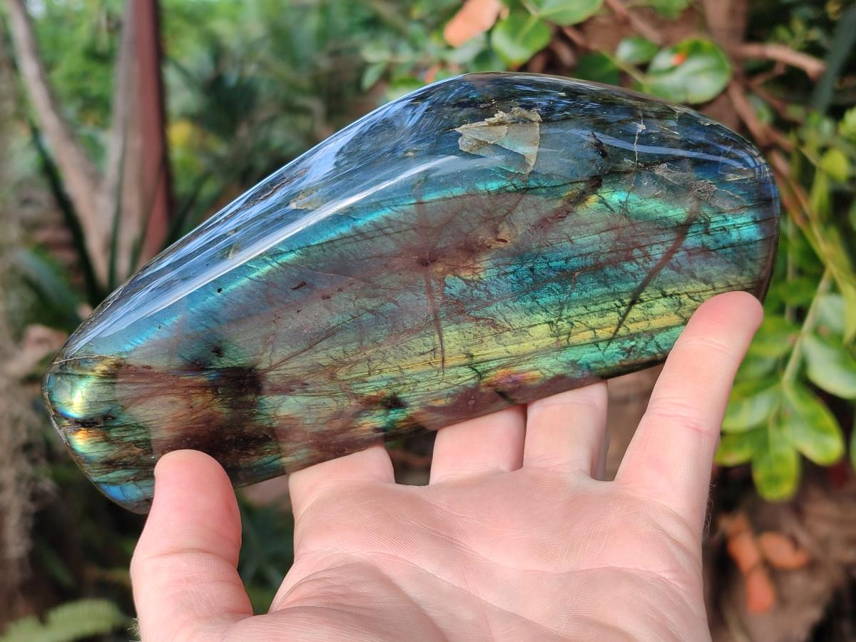 Polished Labradorite Standing Display Piece x 2 From Madagascar - Toprock Gemstones and Minerals 