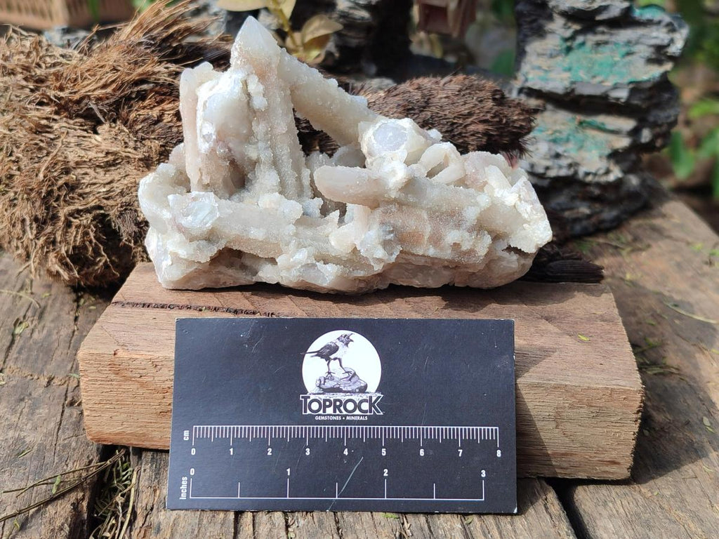 Natural Drusy Fairy Spirit Quartz Clusters x 3 From Boekenhouthoek, South Africa - Toprock Gemstones and Minerals 