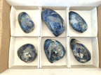 Polished Dumortierite Standing Display Pieces x 6 From Madagascar - Toprock Gemstones and Minerals 