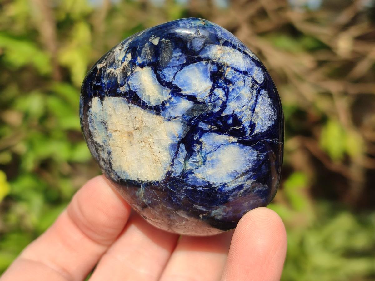 Polished Dumortierite Standing Display Pieces x 6 From Madagascar - Toprock Gemstones and Minerals 