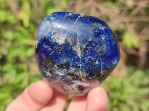 Polished Dumortierite Standing Display Pieces x 6 From Madagascar - Toprock Gemstones and Minerals 