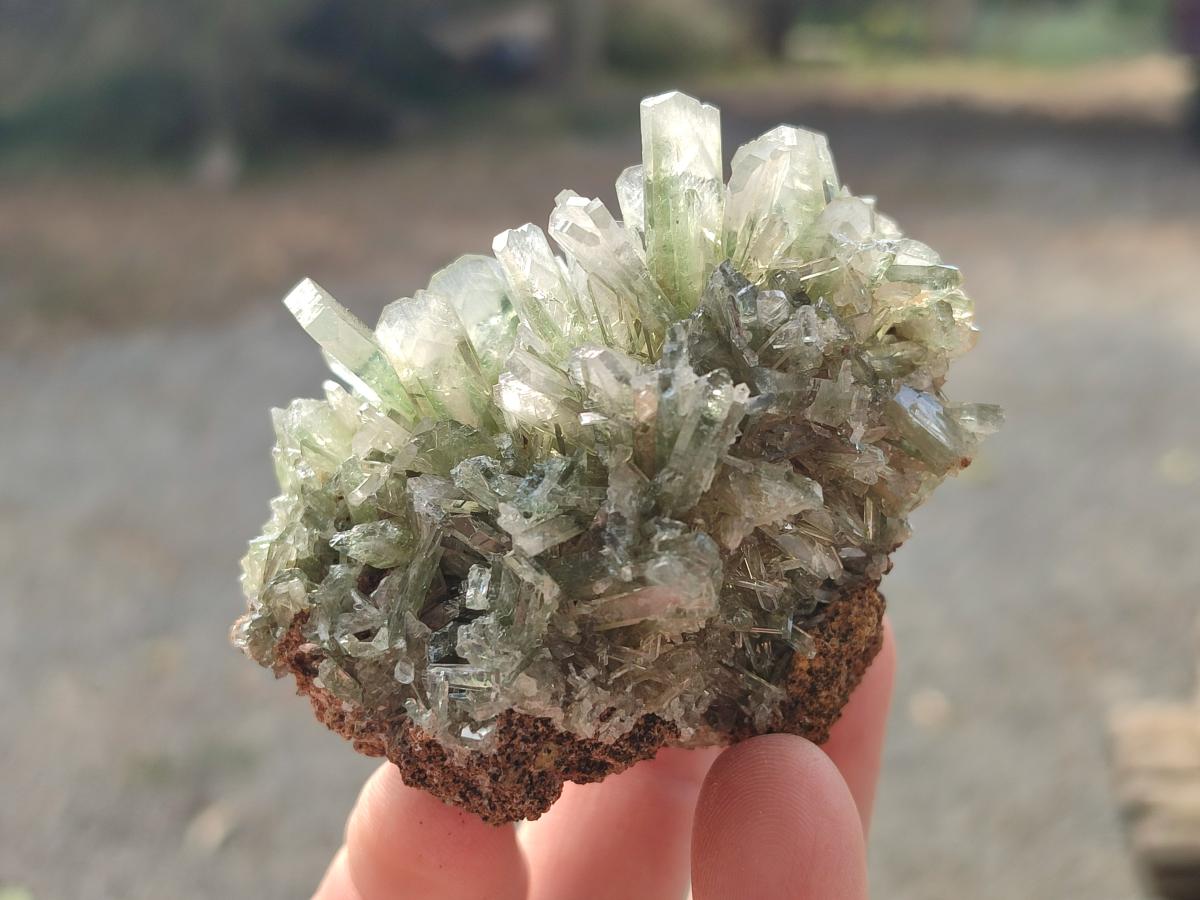 Natural Rare Bladed Barite with Malachite Specimens x 3 From Shangulowé Mine, Congo - Toprock Gemstones and Minerals 