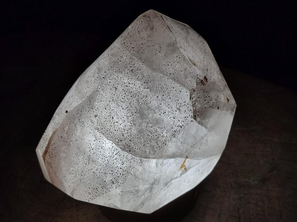 Polished Large Smokey Quartz Crystal with Biotite Mica x 1 From Madagascar - Toprock Gemstones and Minerals 