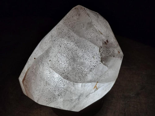 Polished Large Smokey Quartz Crystal with Biotite Mica x 1 From Madagascar - Toprock Gemstones and Minerals 