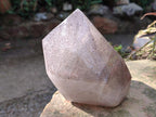 Polished Large Smokey Quartz Crystal with Biotite Mica x 1 From Madagascar - Toprock Gemstones and Minerals 