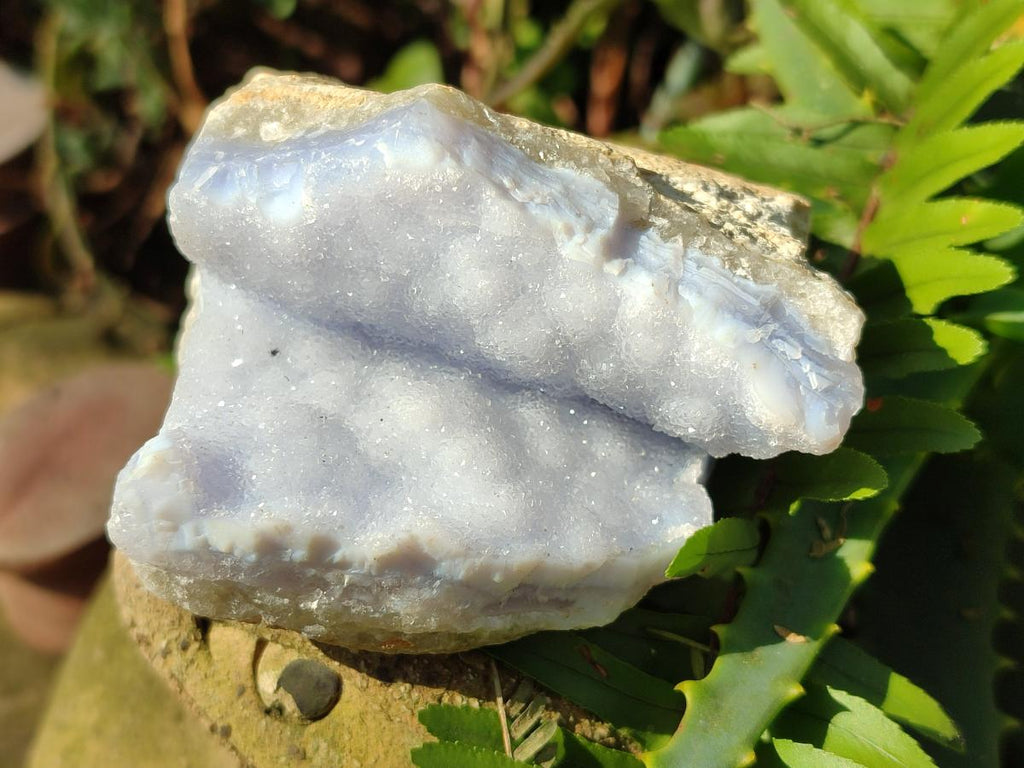 Natural Blue Lace Agate Specimens x 6 From Nsanje, Malawi - Toprock Gemstones and Minerals 