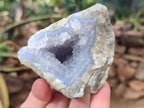 Natural Blue Lace Agate Specimens x 6 From Nsanje, Malawi - Toprock Gemstones and Minerals 