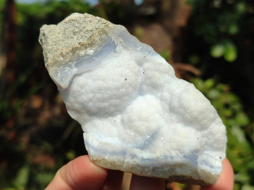 Natural Blue Lace Agate Specimens x 6 From Nsanje, Malawi - Toprock Gemstones and Minerals 