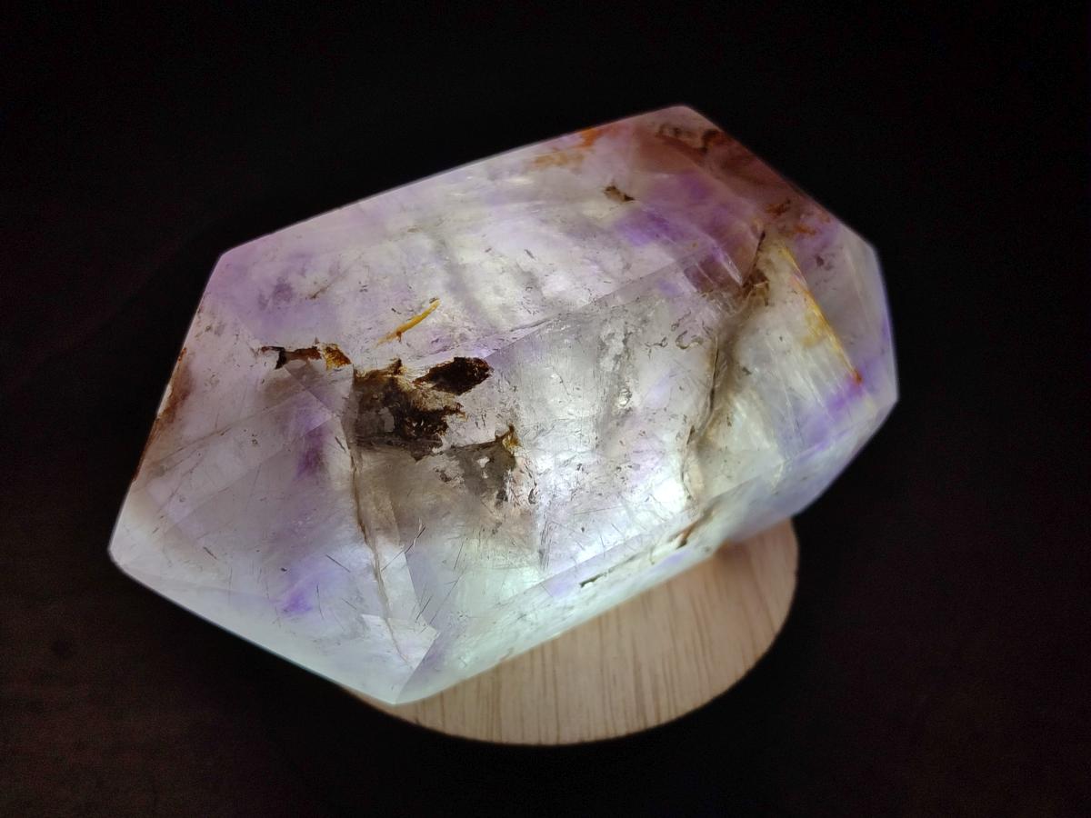 Polished Mixed Window Amethyst Crystals x 2 From Akansobe, Madagascar - Toprock Gemstones and Minerals 