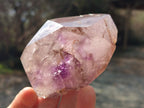 Polished Mixed Window Amethyst Crystals x 2 From Akansobe, Madagascar - Toprock Gemstones and Minerals 
