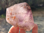 Polished Mixed Window Amethyst Crystals x 2 From Akansobe, Madagascar - Toprock Gemstones and Minerals 