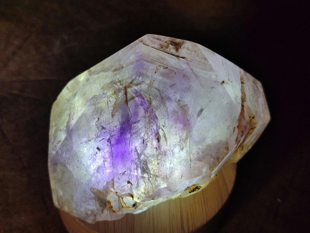 Polished Mixed Window Amethyst Crystals x 2 From Akansobe, Madagascar - Toprock Gemstones and Minerals 