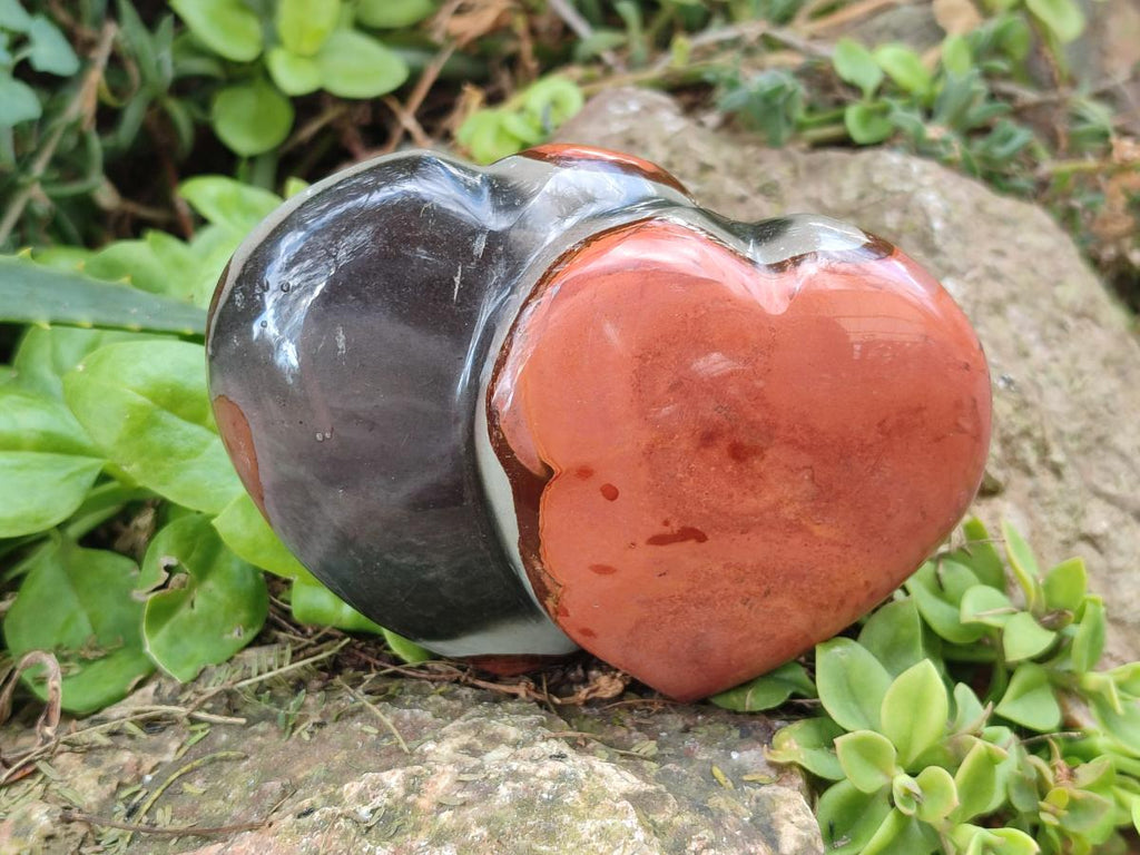 Polished Polychrome Jasper Twin Hearts x 6 From NW Coast, Madagascar - Toprock Gemstones and Minerals 
