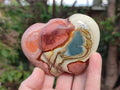 Polished Polychrome Jasper Twin Hearts x 6 From NW Coast, Madagascar - Toprock Gemstones and Minerals 